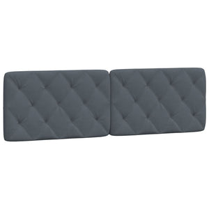 vidaXL Bed with Mattress Dark Grey 160x200 cm Velvet