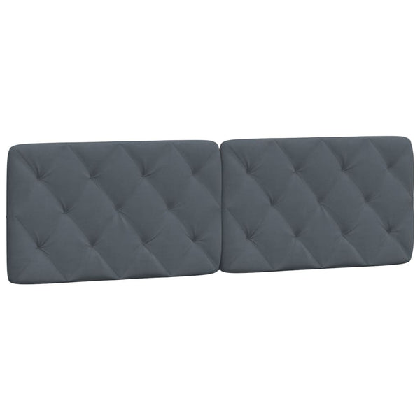 vidaXL Bed with Mattress Dark Grey 160x200 cm Velvet