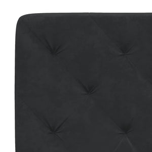 vidaXL Bed with Mattress Black 160x200 cm Velvet
