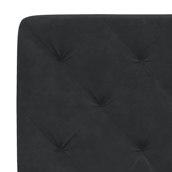 vidaXL Bed with Mattress Black 180x200 cm Velvet