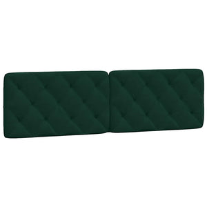 vidaXL Bed with Mattress Dark Green 180x200 cm Velvet