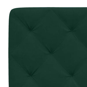 vidaXL Bed with Mattress Dark Green 180x200 cm Velvet