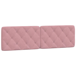 vidaXL Bed with Mattress Pink 180x200 cm Velvet