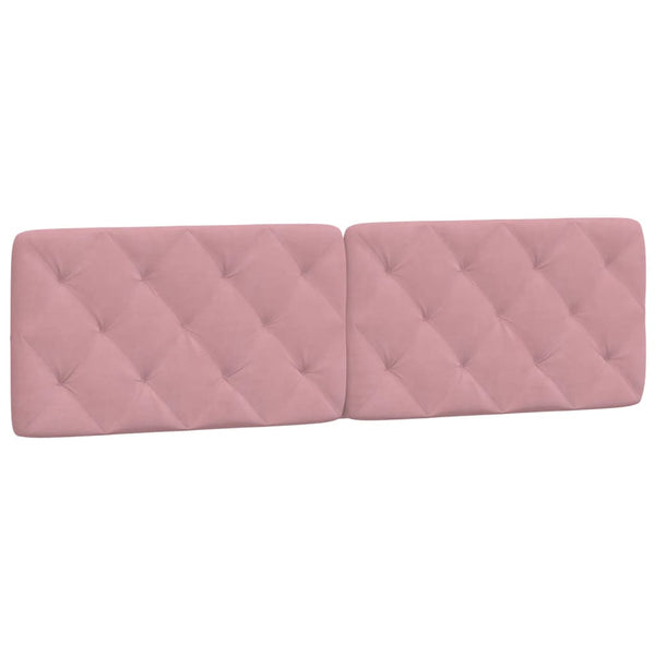 vidaXL Bed with Mattress Pink 180x200 cm Velvet