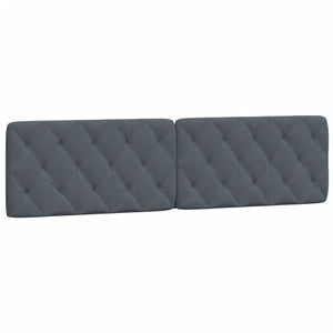 vidaXL Bed with Mattress Dark Gray 200x200 cm Velvet
