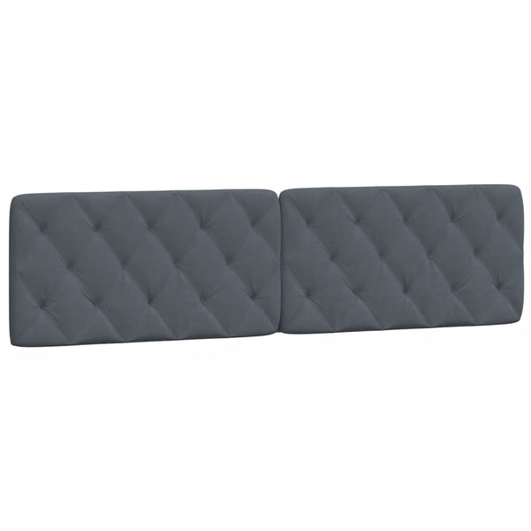 vidaXL Bed with Mattress Dark Gray 200x200 cm Velvet