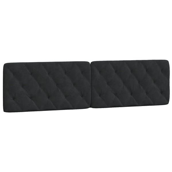 vidaXL Bed with Mattress Black 200x200 cm Velvet