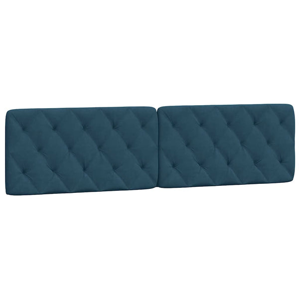 vidaXL Bed with Mattress Blue 200x200 cm Velvet