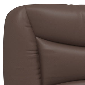 vidaXL Bed with Mattress "Hvar" Brown 80x200 cm Faux Leather