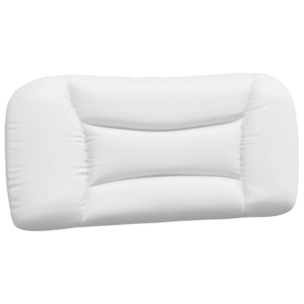 vidaXL Bed with Mattress "Hvar" White 90x200 cm Faux Leather