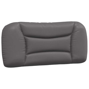 vidaXL Bed with Mattress "Hvar" Grey 90x200 cm Faux Leather