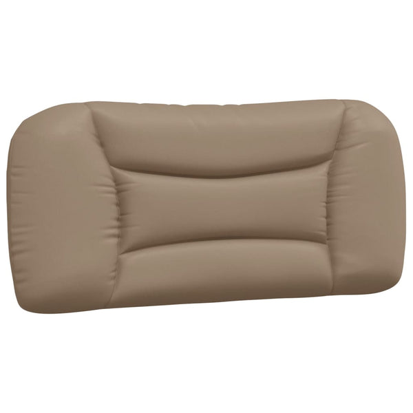 vidaXL Bed with Mattress "Hvar" Cappuccino Brown 90x200 cm Faux Leather
