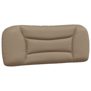 vidaXL Bed with Mattress "Hvar" Cappuccino Brown 100x200 cm Faux Leather
