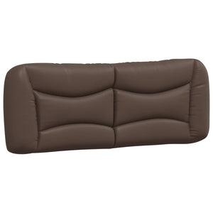 vidaXL Bed with Mattress "Hvar" Brown 140x190 cm Faux Leather