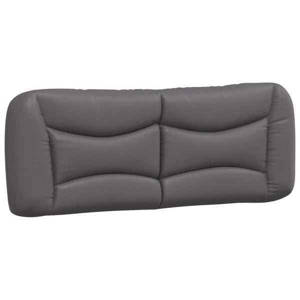 vidaXL Bed with Mattress "Hvar" Grey 140x190 cm Faux Leather