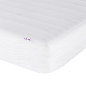 vidaXL Bed with Mattress "Hvar" Grey 140x190 cm Faux Leather