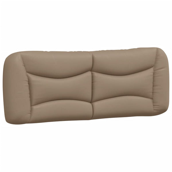 vidaXL Bed with Mattress "Hvar" Cappuccino Brown 140x200 cm Faux Leather