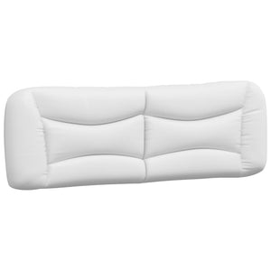 vidaXL Bed with Mattress "Hvar" White 160x200 cm Faux Leather