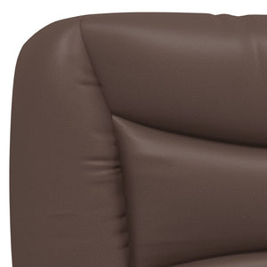 vidaXL Bed with Mattress "Hvar" Brown 180x200 cm Faux Leather