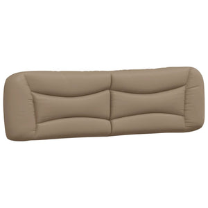 vidaXL Bed with Mattress "Hvar" Cappuccino Brown 180x200 cm Faux Leather