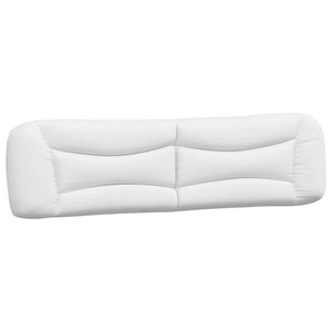 vidaXL Bed with Mattress "Hvar" White 200x200 cm Faux Leather