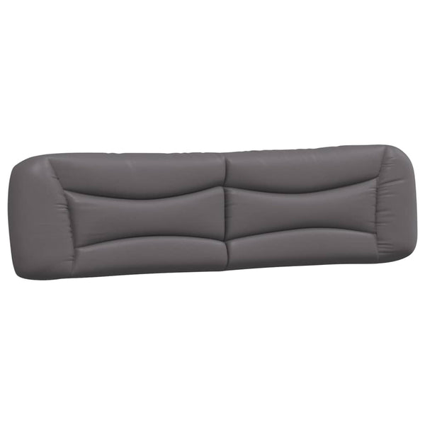 vidaXL Bed with Mattress "Hvar" Grey 200x200 cm Faux Leather