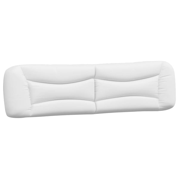 vidaXL Bed with Mattress "Hvar" White and Black 200x200 cm Faux Leather