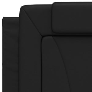 vidaXL Bed "Viana" with Mattress Black 80x200 cm Faux Leather