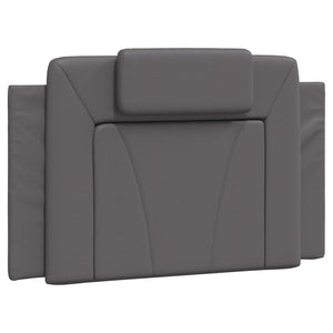 vidaXL Bed "Viana" with Mattress Grey 90x200 cm Faux Leather