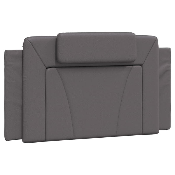 vidaXL Bed "Viana" with Mattress Grey 100x200 cm Faux Leather