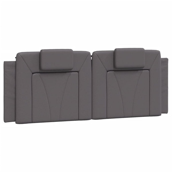 vidaXL Bed "Viana" with Mattress Grey 120x200 cm Faux Leather