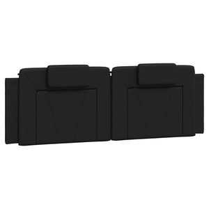 vidaXL "Viana" Bed with Mattress Black 160x200 cm Faux Leather