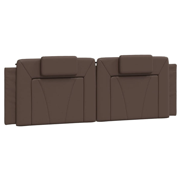 vidaXL "Viana" Bed with Mattress Brown 160x200 cm Faux Leather