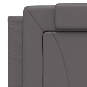 vidaXL Bed "Viana" with Mattress Grey 160x200 cm Faux Leather