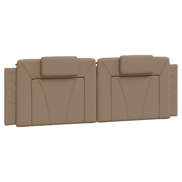 vidaXL Bed "Viana" with Mattress Cappuccino Brown 160x200 cm Faux Leather