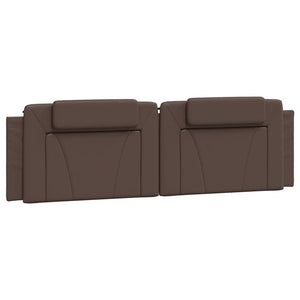 vidaXL "Viana" Bed with Mattress Brown 180x200 cm Faux Leather