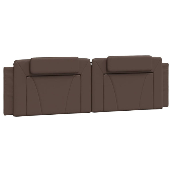 vidaXL "Viana" Bed with Mattress Brown 180x200 cm Faux Leather
