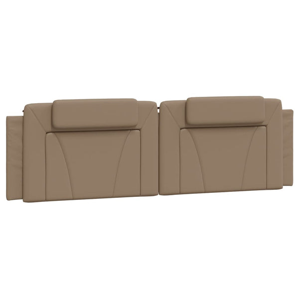 vidaXL Bed "Viana" with Mattress Cappuccino-Brown 180x200 cm Faux Leather
