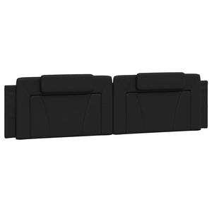 vidaXL "Viana" Bed with Mattress Black 200x200 cm Faux Leather