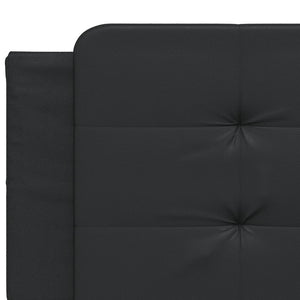 vidaXL Bed with mattress "Zadar" Black 160x200 cm Faux Leather