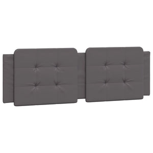 vidaXL Bed with Mattress "Zadar" Grey 160x200 cm Faux Leather