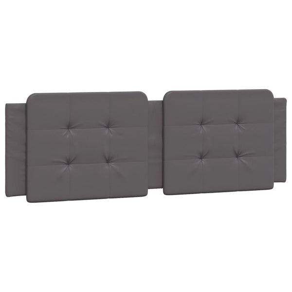 vidaXL Bed with Mattress "Zadar" Grey 160x200 cm Faux Leather