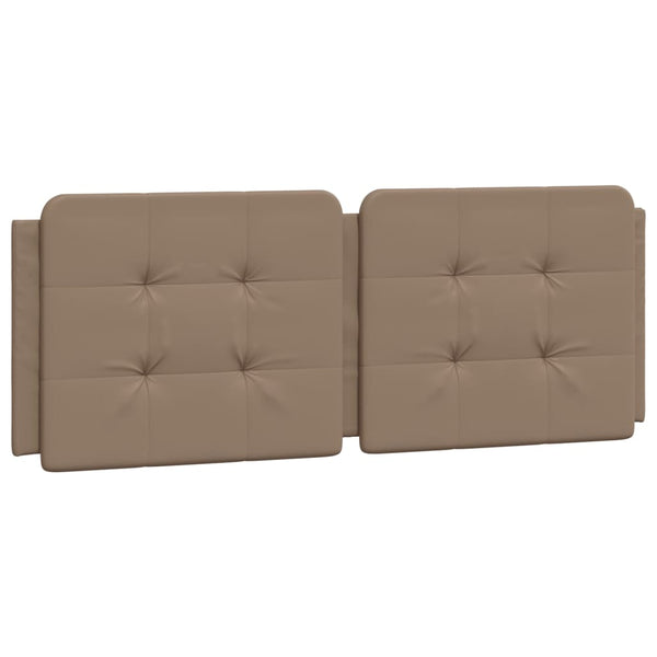 vidaXL Bed with Mattress "Zadar" Cappuccino Brown 160x200 cm Faux Leather