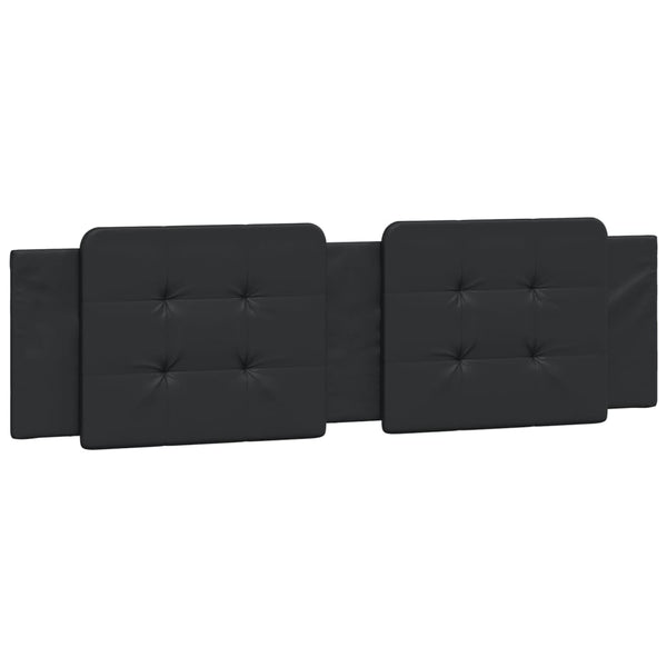vidaXL Bed with Mattress "Zadar" Black 180x200 cm Faux Leather