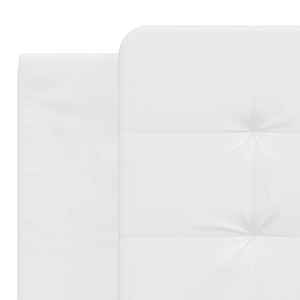 vidaXL Bed with Mattress "Zadar" White 180x200 cm Faux Leather