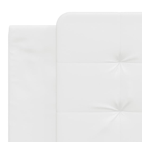 vidaXL Bed with Mattress "Zadar" White 180x200 cm Faux Leather