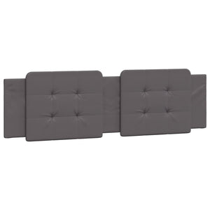 vidaXL Bed with Mattress "Zadar" Grey 180x200 cm Faux Leather