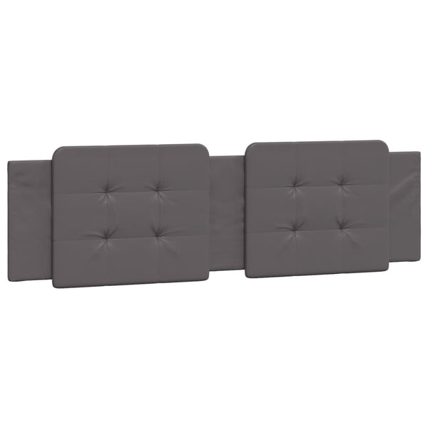 vidaXL Bed with Mattress "Zadar" Grey 180x200 cm Faux Leather
