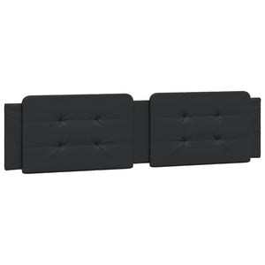 vidaXL Bed with Mattress "Zadar" Black 200x200 cm Faux Leather