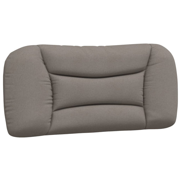 vidaXL LED Bed Frame without Mattress "Hvar" Taupe 80x200 cm Fabric